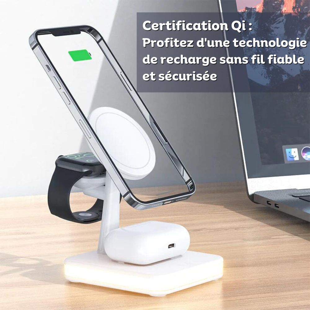 MagDock - Chargeur Sans Fil 3-en-1 - MyOrderShop