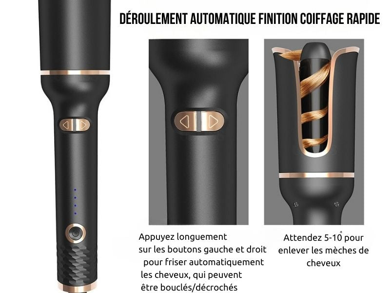 Spin-n-Curl - Fer à friser à rotation automatique - MyOrderShop