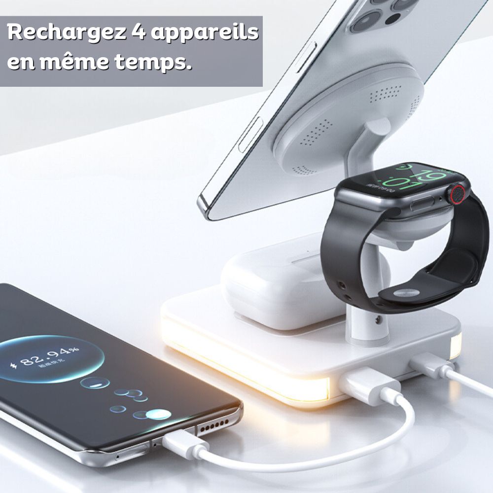 MagDock - Chargeur Sans Fil 3-en-1 - MyOrderShop